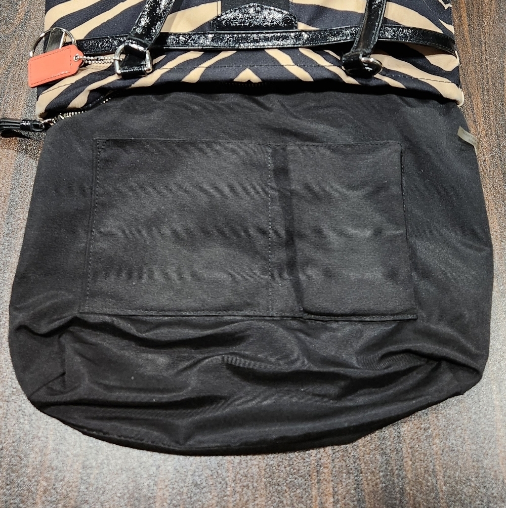 Coach Zebra Print Tote Bag - Style F23283 - Picture 13 of 15